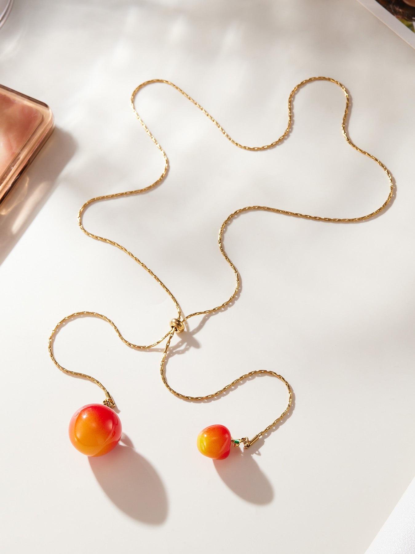 Collar de acero inoxidable con circonitas Blessed Orchard Duo