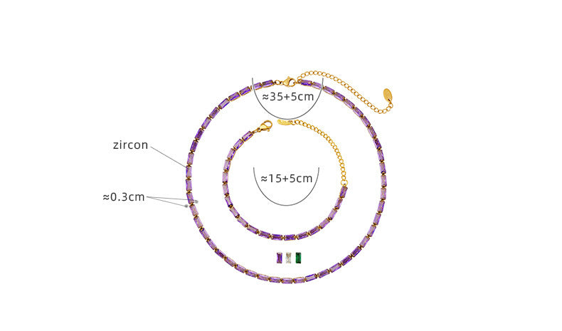 Pulseras de lujo con circonitas multicolores | Joyería llamativa