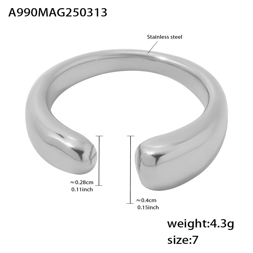 Anillo de arco abierto moderno