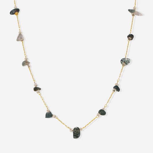 Collar con brillo terroso