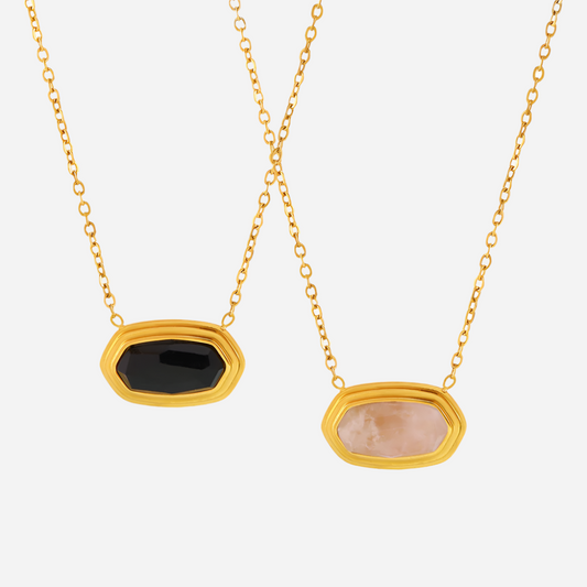 Collar colgante de cristal