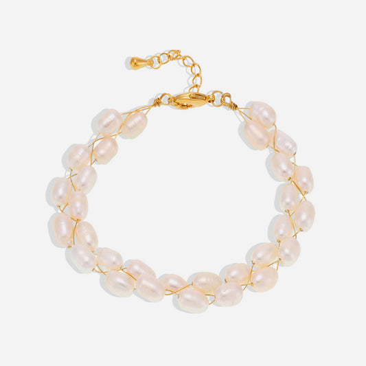 Pulsera de Perlas Rita: Un Toque Atemporal de Elegancia de Agua Dulce 