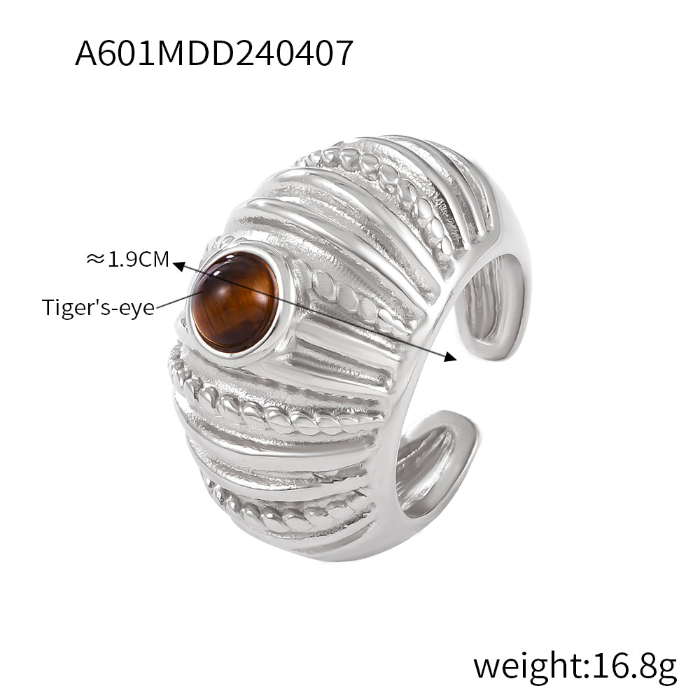 Anillos ajustables gruesos con diseño de industria pesada
