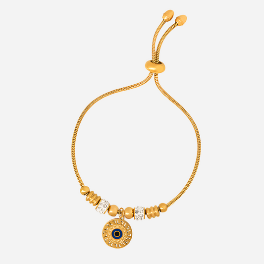 Pulsera de acero inoxidable y oro de 18 quilates que no se decolora
