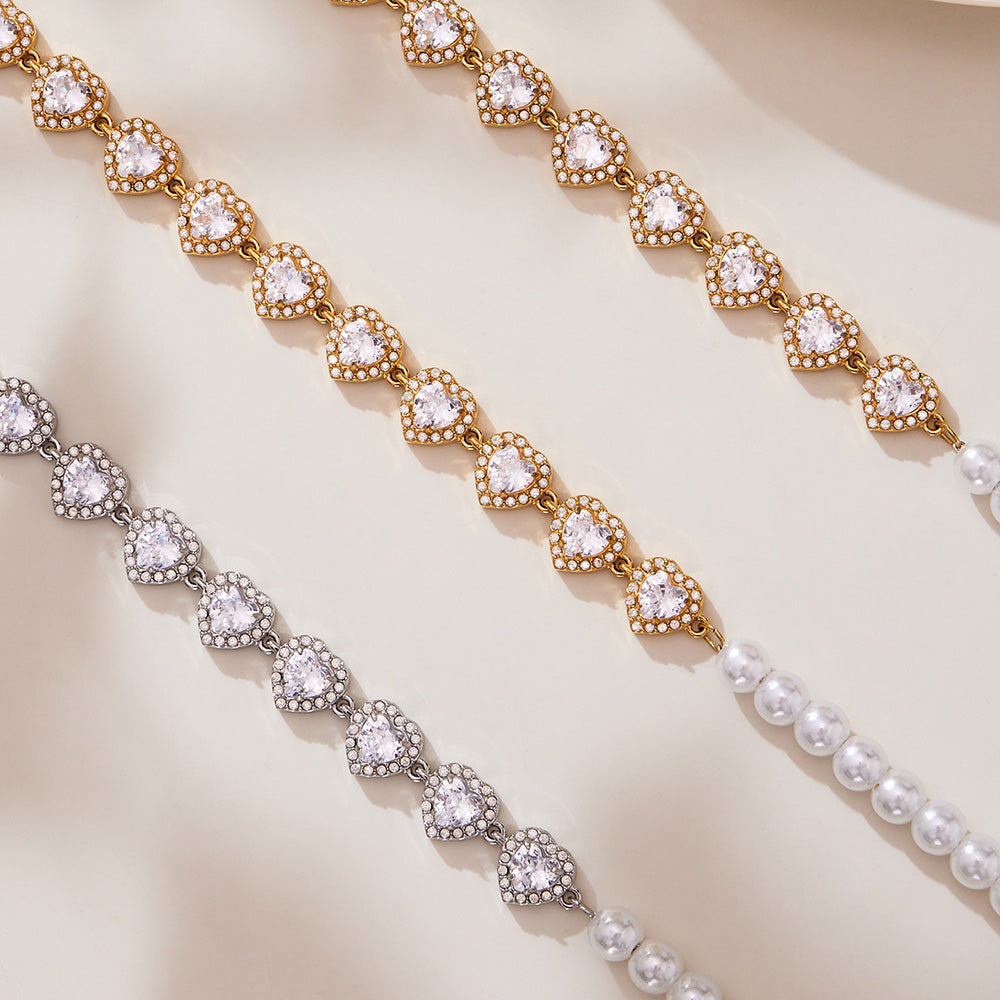 Collar Corona de Corazones