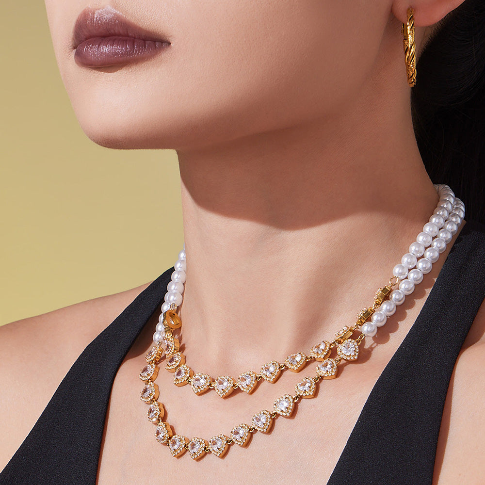 Collar Corona de Corazones