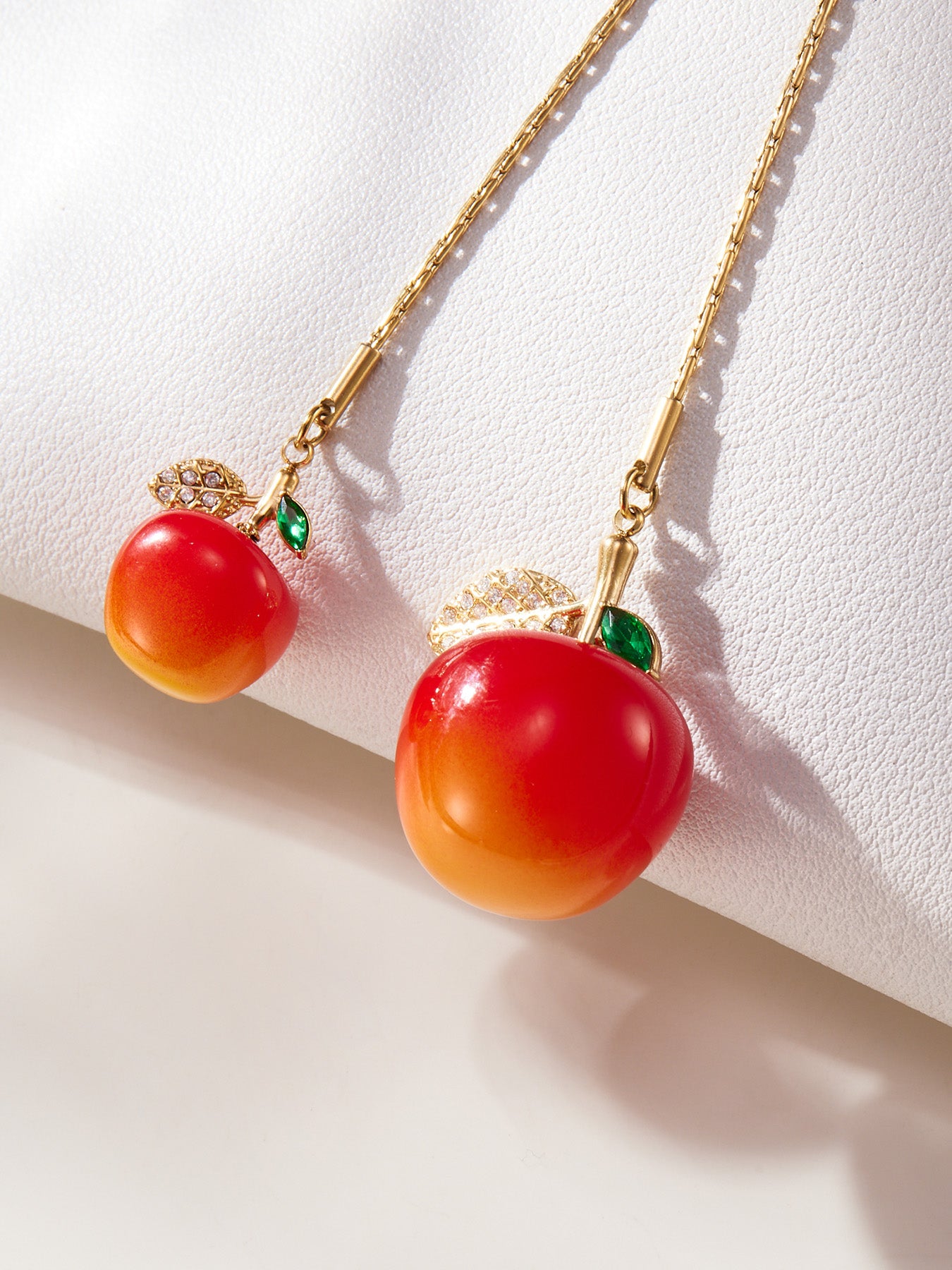 Blessed Orchard Duo Stainless Steel Zircon Necklace
