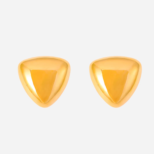 Pendientes geométricos triangulares lisos de acero inoxidable