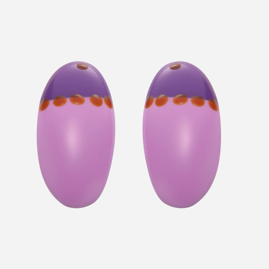 Pendientes de dopamina esmaltados con peso