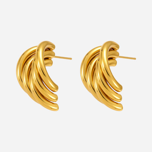 Pendientes de acero inoxidable de diseño más nuevo para mujer
