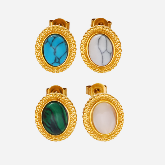 Nuevos pendientes de moda con piedras naturales