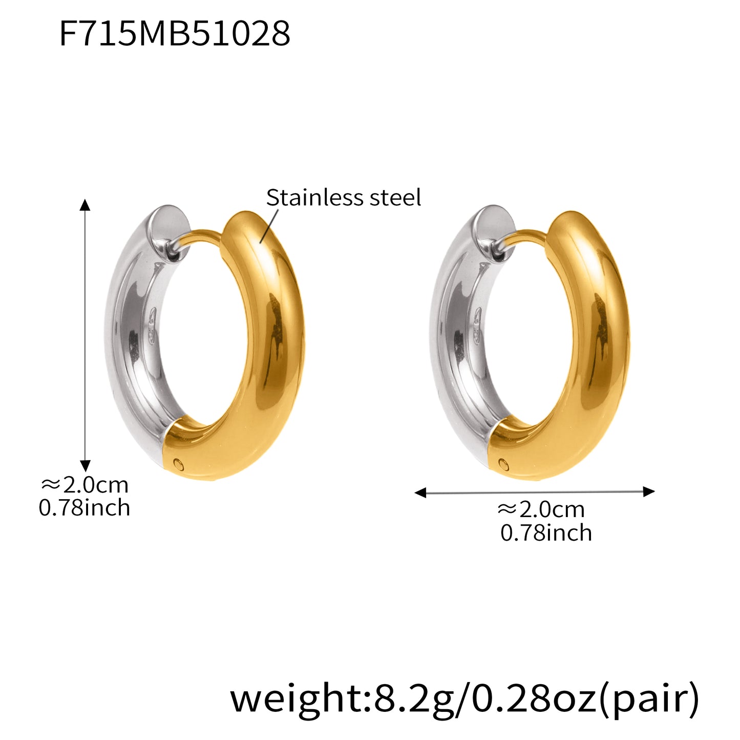 Pendientes de acero inoxidable Speak To Me