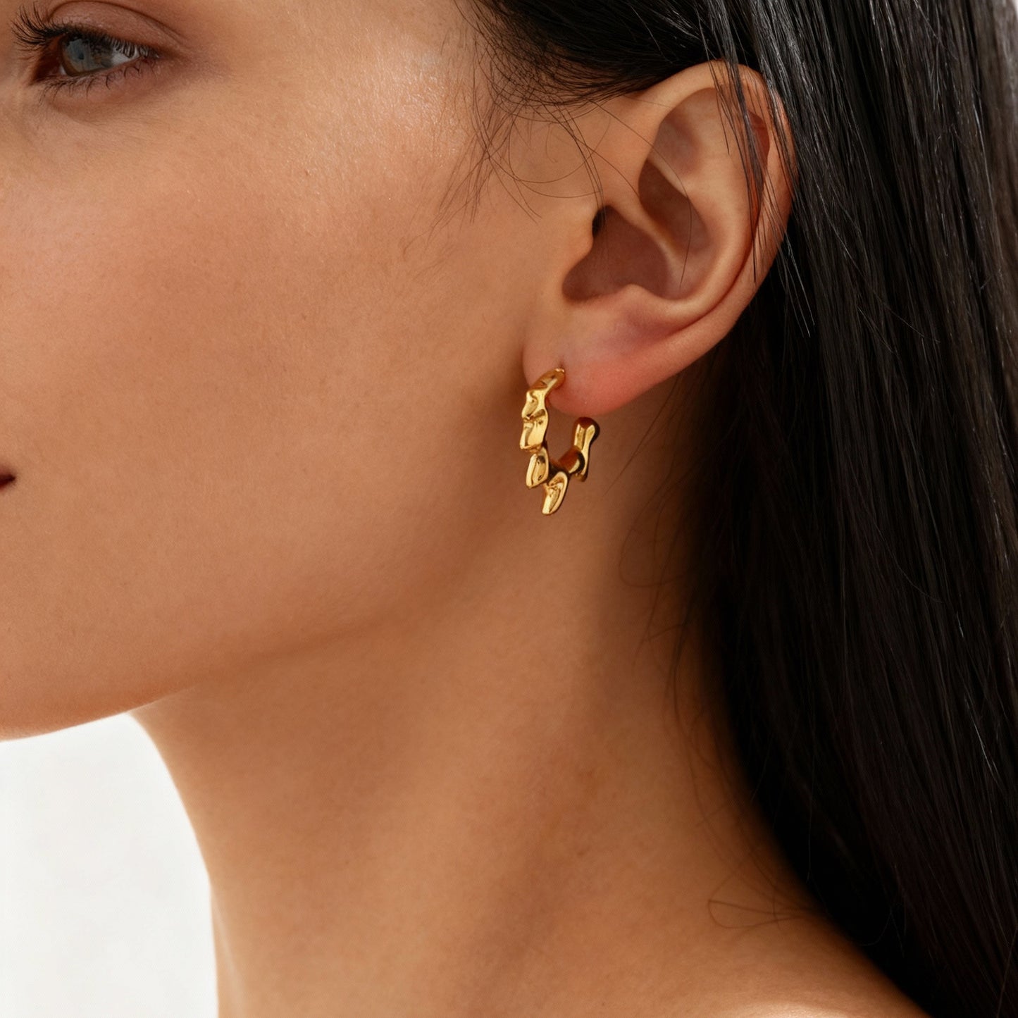 Geometric stainless steel Stud Earrings