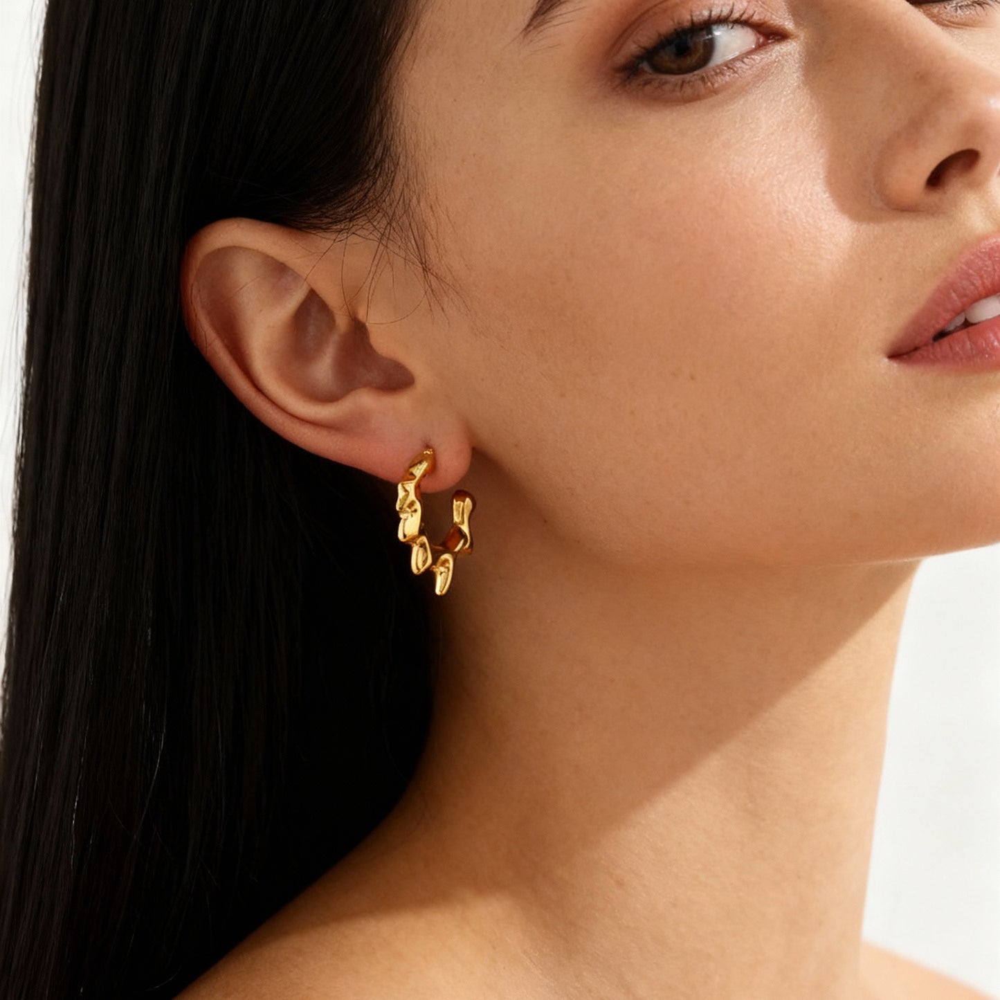 Geometric stainless steel Stud Earrings