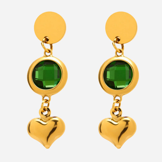 Pendientes checos hechos a mano con borlas de corazón: cada colgante cuenta una historia de amor.