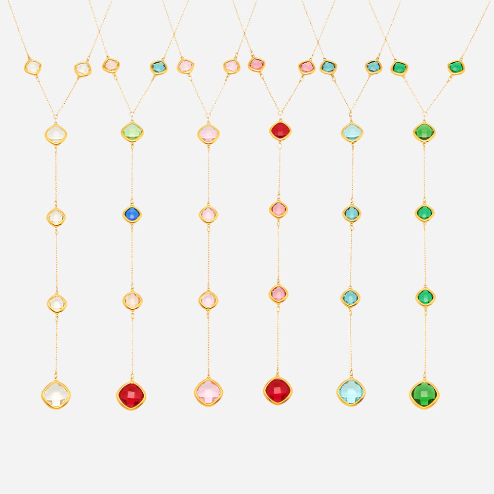 Collar con dije de aurora de cristal marino | Joyería de playa bohemia para mujer 