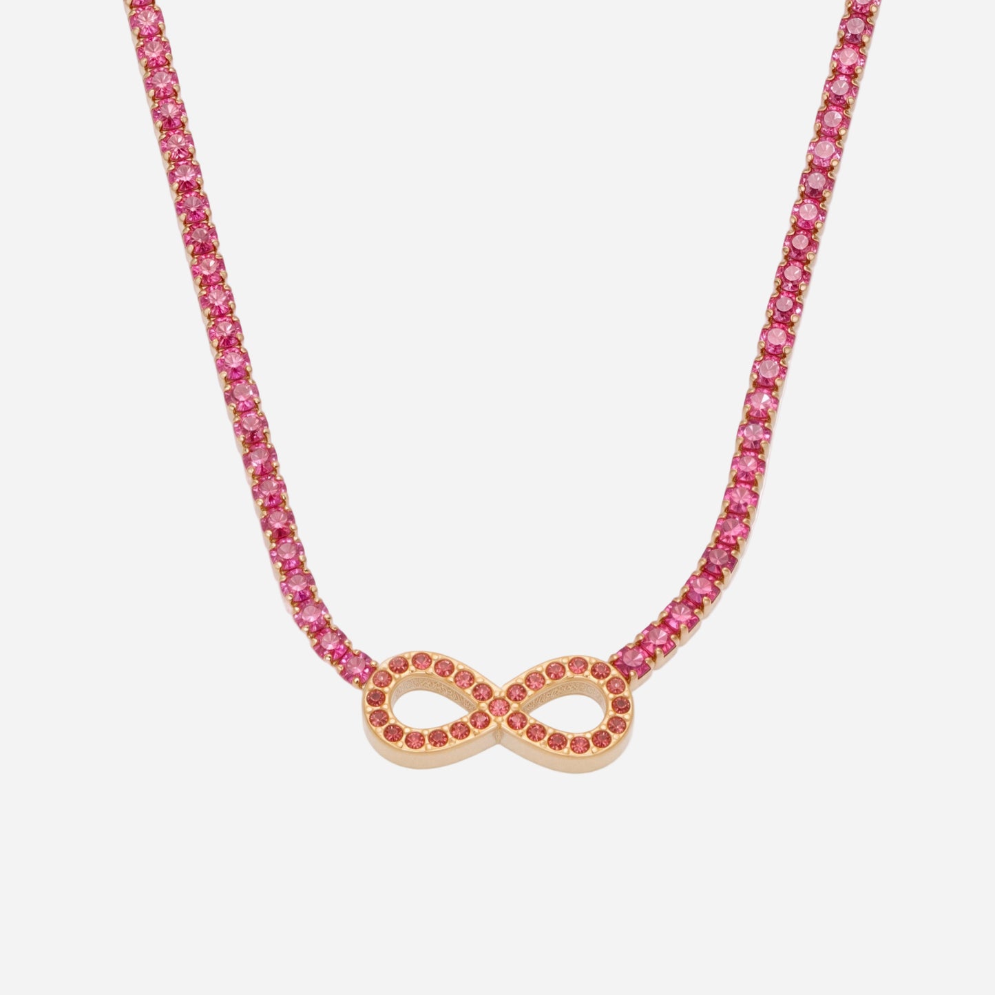 Collar de circonita número 8 de acero inoxidable