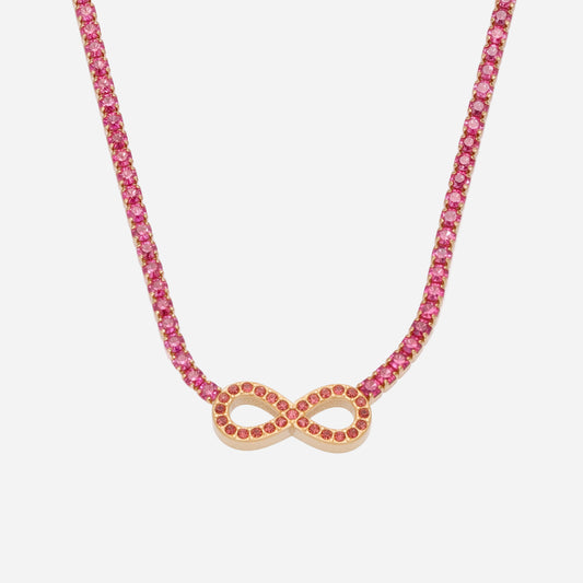 Collar de circonita número 8 de acero inoxidable