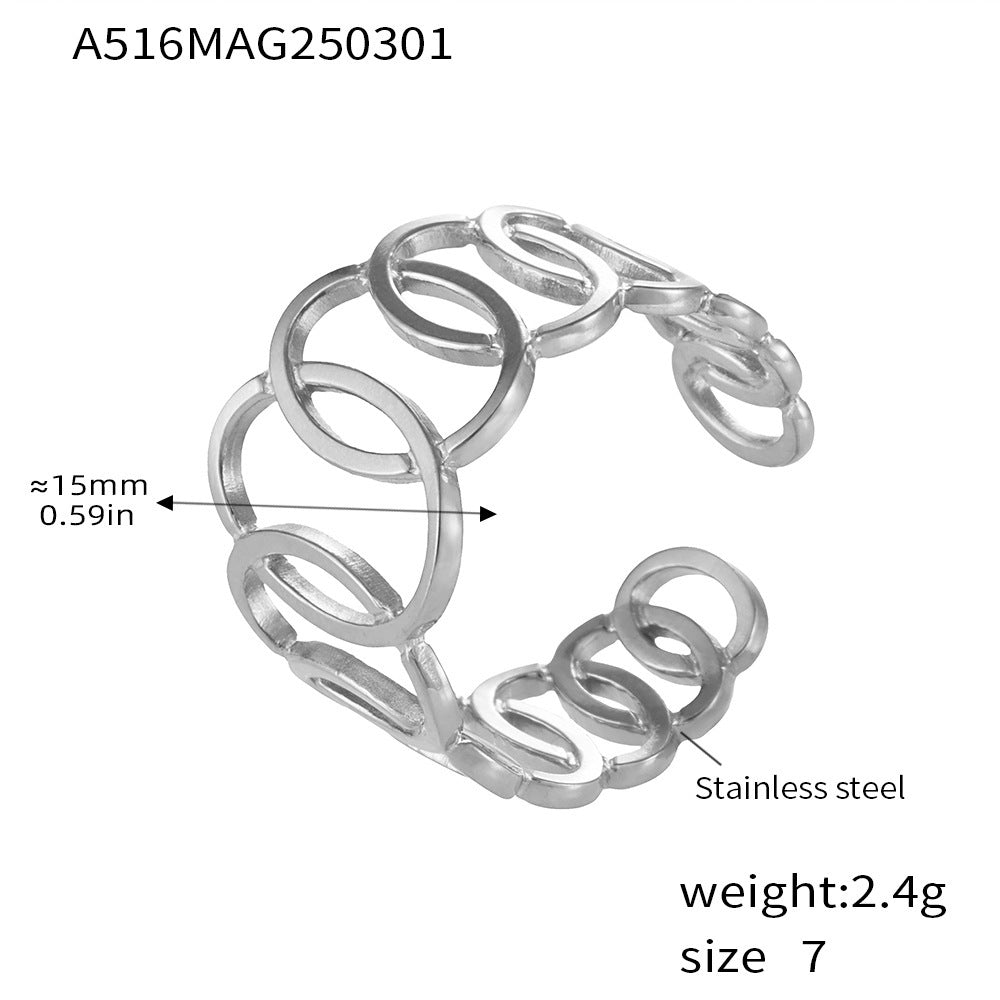Anillo de oro apalancado Ripple