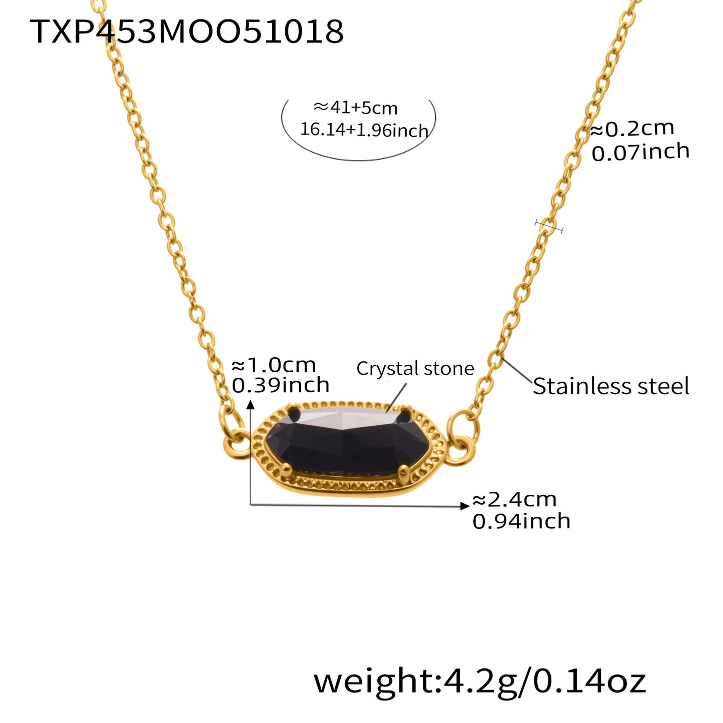 For The Unique Her Natural Crystal ClawSet Necklace (Unique)