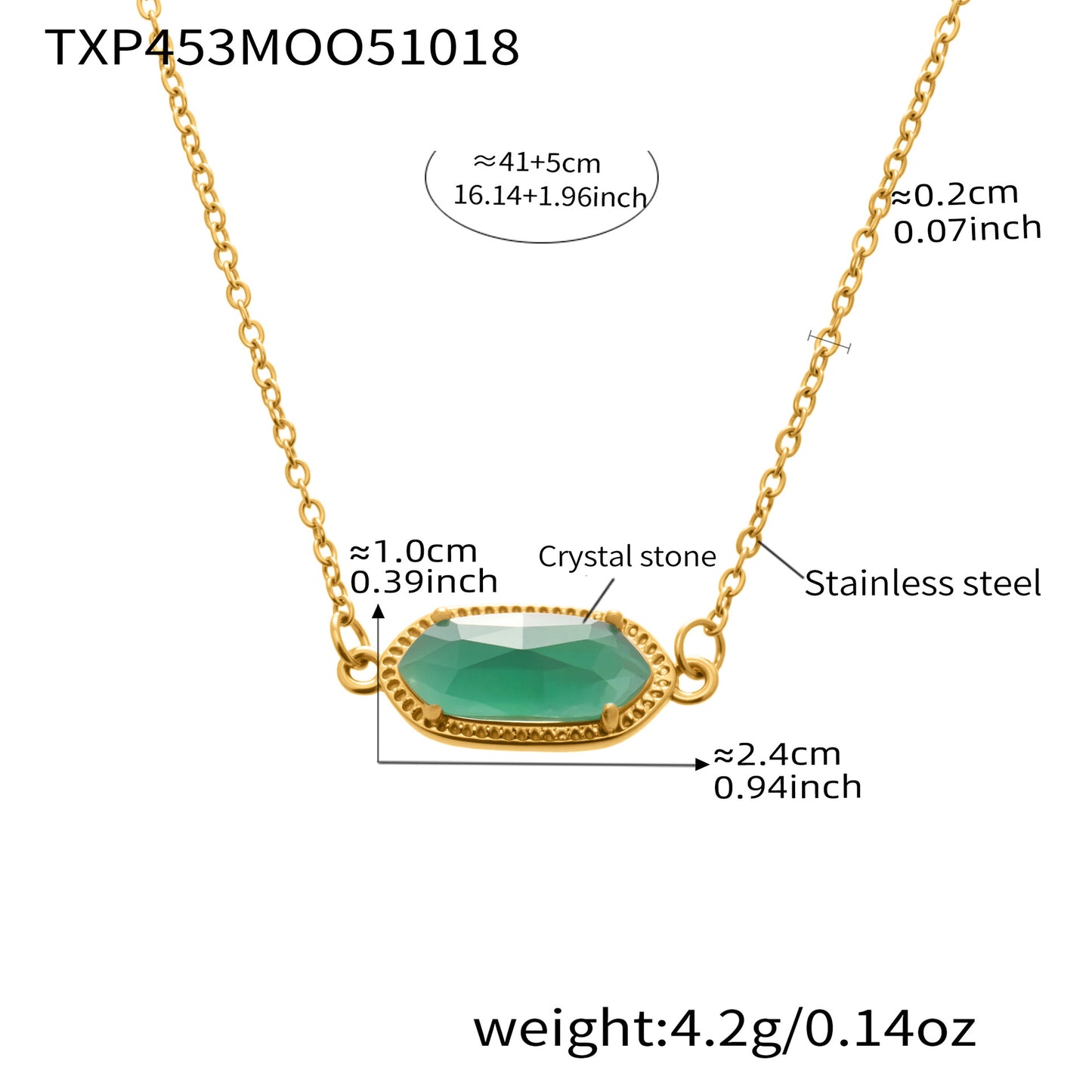 For The Unique Her Natural Crystal ClawSet Necklace (Unique)