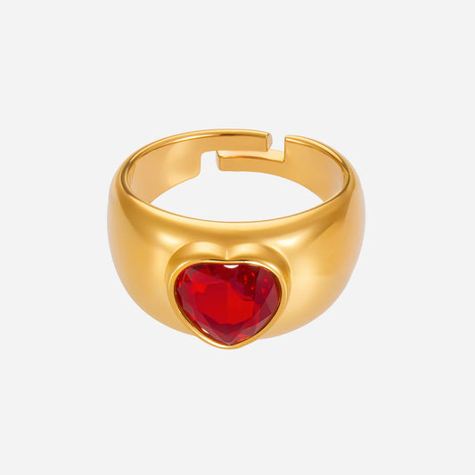 Anillos de acero inoxidable con circonita 5A de alta calidad