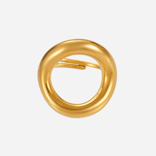 Anillos populares de acero inoxidable pulido ajustables