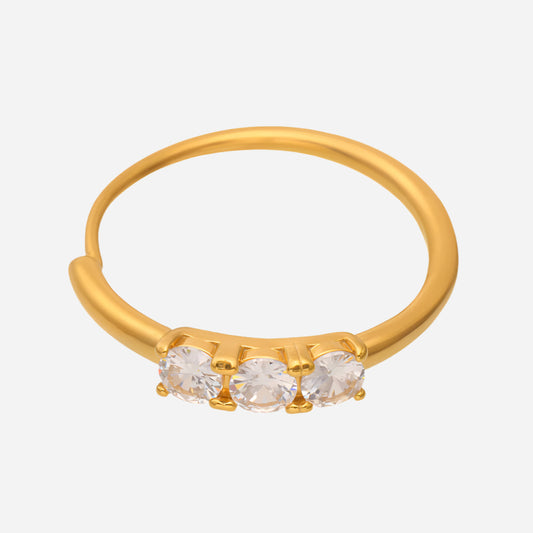 Anillos finos ajustables de circonita 5A