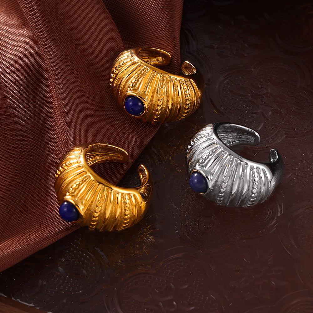 Anillos ajustables gruesos con diseño de industria pesada