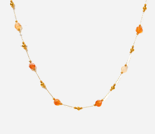 Collar de cuentas de piedra natural