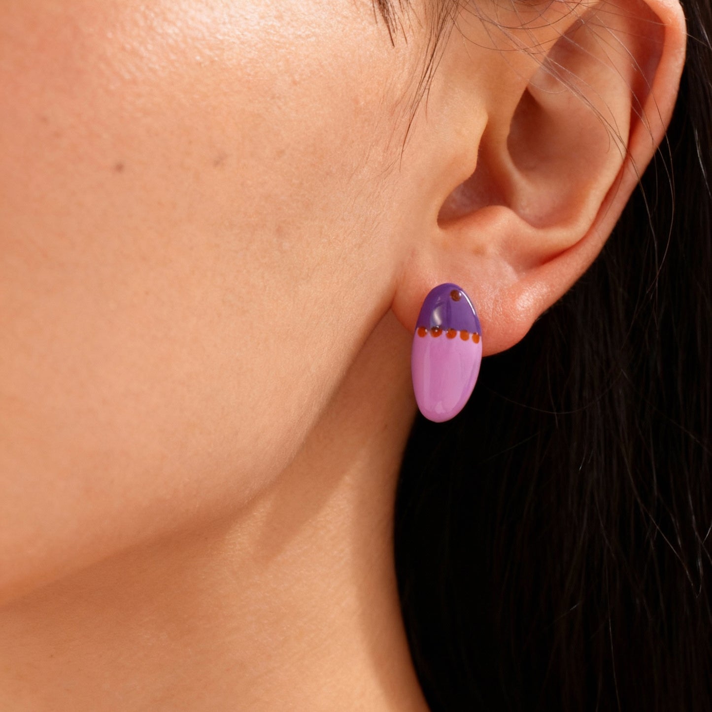 Weight Glazed Dopamine Earrings