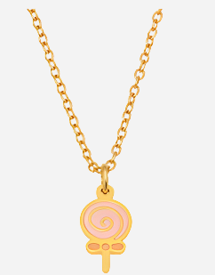 Collar de caramelos joyería de acero inoxidable