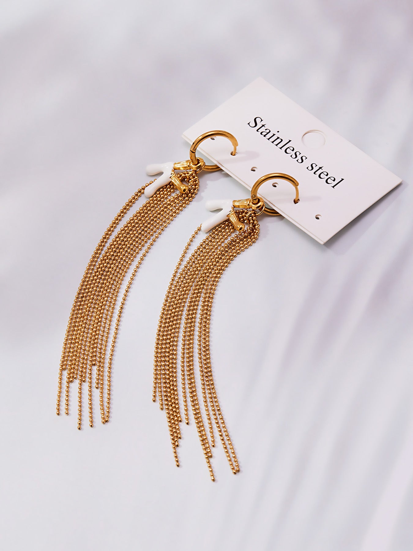 High-end tassel letter K name earrings
